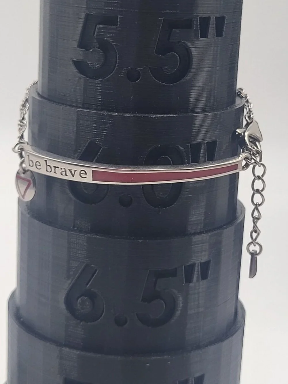 Bravelets Red Silver Tone 